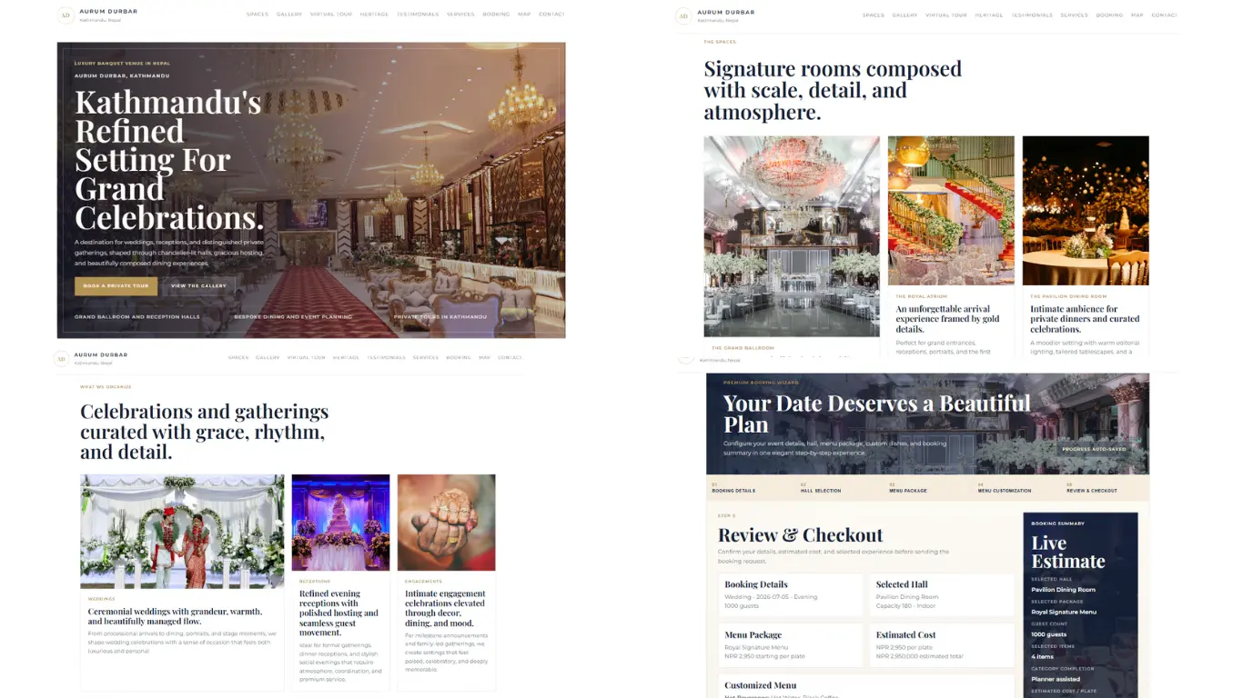 Explorifi travel website interface preview