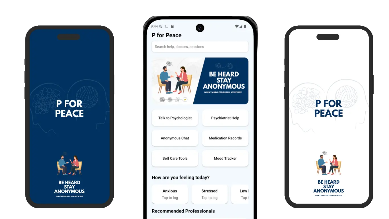 PforPeace anonymous counselling platform preview